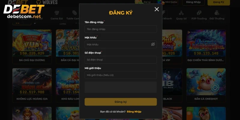 Chú ý quản lý việc chơi game bằng tài khoản Debet