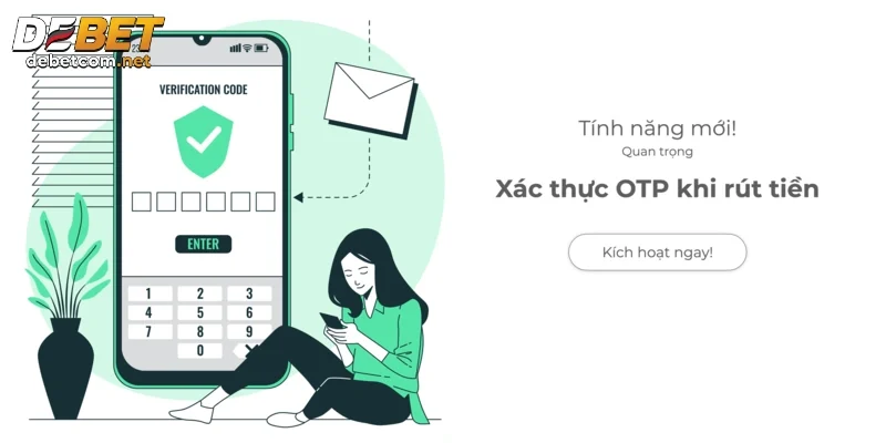 Xác minh tài khoản game để rút tiền Debet 